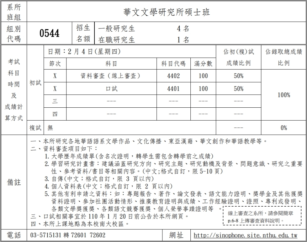 招生簡章